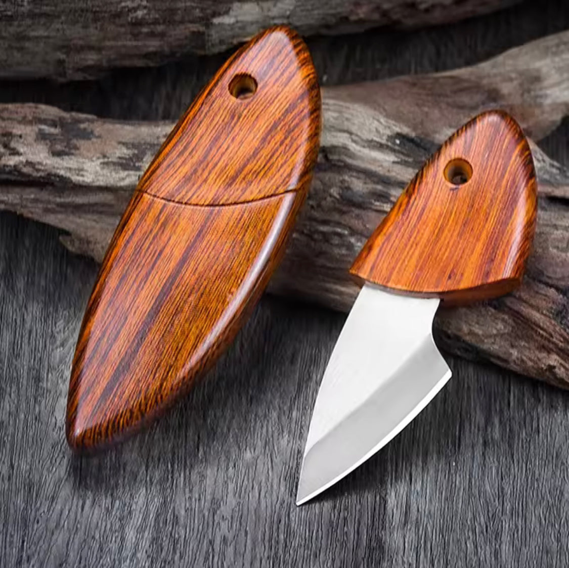 Wooden Handle Pocket Knife, Portable Mini Fruit Knife, Mini Knife Hand Forge Blade, Multifunctional Camping Hunting Knife Wooden Handle Pocket Knife, Portable Mini Fruit Knife, Mini Knife Hand Forge Blade, Multifunctional Camping Hunting Knife